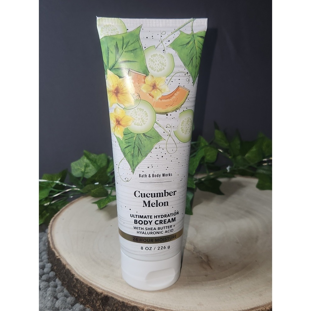 New Bath & Body Works Cucumber Melon Ultimate Hydration‎ Body Cream 8 oz